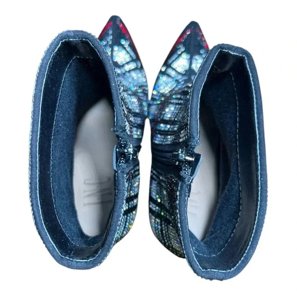 INC International Concepts Reisa Plaid Bling Stiletto Ankle Bootie. NWT & box - Picture 6 of 9
